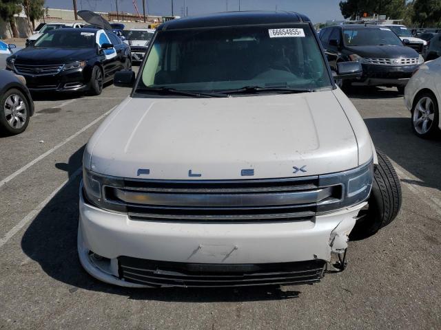 2FMGK5D86EBD39837 - 2014 FORD FLEX LIMITED WHITE photo 5