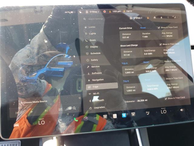 5YJ3E1EA6LF739806 - 2020 TESLA MODEL 3 BLUE photo 9