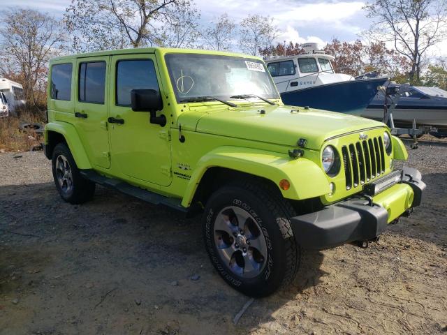 1C4BJWEG0GL318840 - 2016 JEEP WRANGLER U SAHARA GREEN photo 1