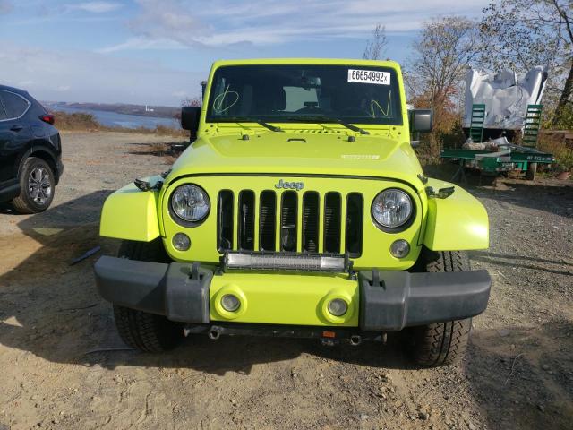 1C4BJWEG0GL318840 - 2016 JEEP WRANGLER U SAHARA GREEN photo 9
