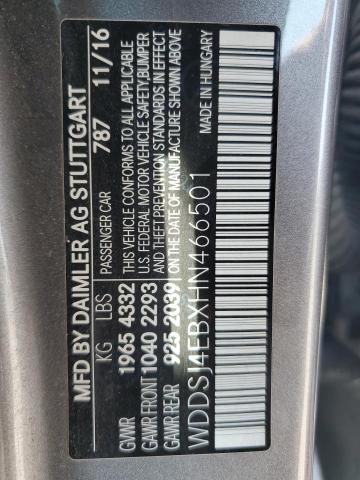 WDDSJ4EBXHN466501 - 2017 MERCEDES-BENZ CLA 250 GRAY photo 12