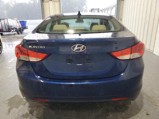 KMHDH4AE9DU561917 - 2013 HYUNDAI ELANTRA GLS BLUE photo 6