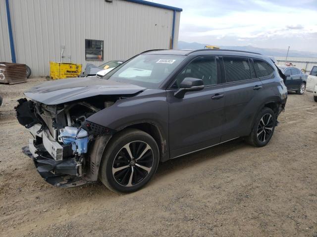 5TDLZRBH3MS159348 - 2021 TOYOTA HIGHLANDER XSE GRAY photo 1