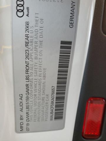 WAUB4CF58KA076657 - 2019 AUDI S5 PREMIUM PLUS 白色 照片 14