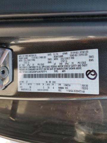 1FMCU9GX9FUA75771 - 2015 FORD ESCAPE SE 灰色 照片 13