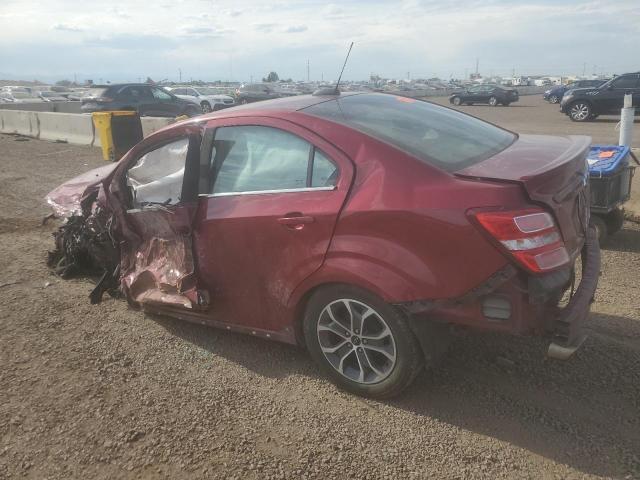 1G1JD5SB6K4131796 - 2019 CHEVROLET SONIC LT RED photo 2