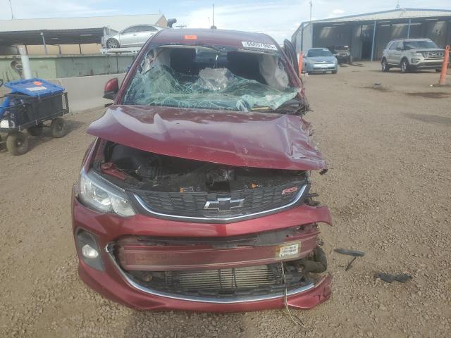 1G1JD5SB6K4131796 - 2019 CHEVROLET SONIC LT RED photo 5