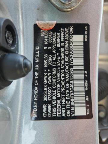 SHHFK7G40JU205289 - 2018 HONDA CIVIC SPORT 银色 照片 13