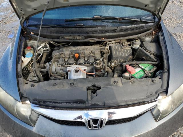 2HGFA16699H326320 - 2009 HONDA CIVIC LX-S ნაცრისფერი ფოტო 11