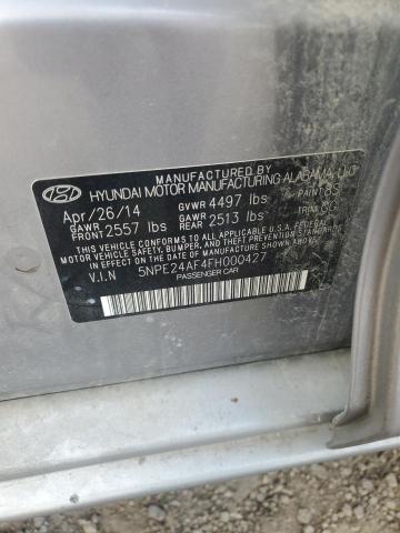 5NPE24AF4FH000427 - 2015 HYUNDAI SONATA SE SILVER photo 13