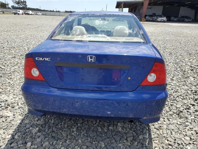 1HGEM22155L014978 - 2005 HONDA CIVIC DX VP Կապույտ լուսանկար 6