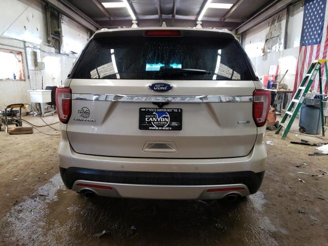 1FM5K8FH6GHA60407 - 2017 FORD EXPLORER L GOLD photo 6