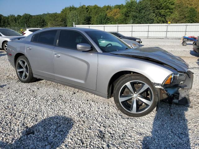 2C3CDXHG9EH371001 - 2014 DODGE CHARGER R/ SXT SILVER photo 4