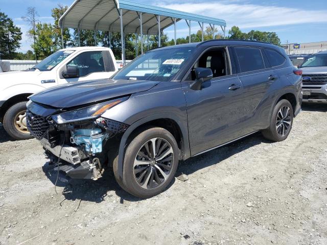 5TDLZRBH6MS058983 - 2021 TOYOTA HIGHLANDER XSE GRAY photo 1