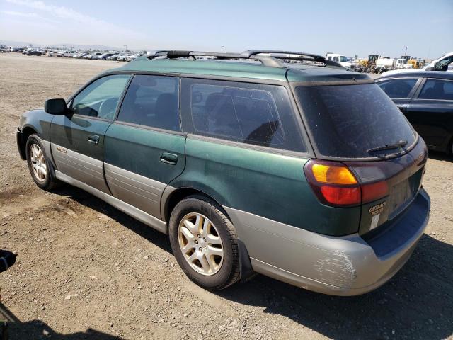 4S3BH686417624910 - 2001 SUBARU LEGACY OUTBACK LIMITED GREEN photo 2