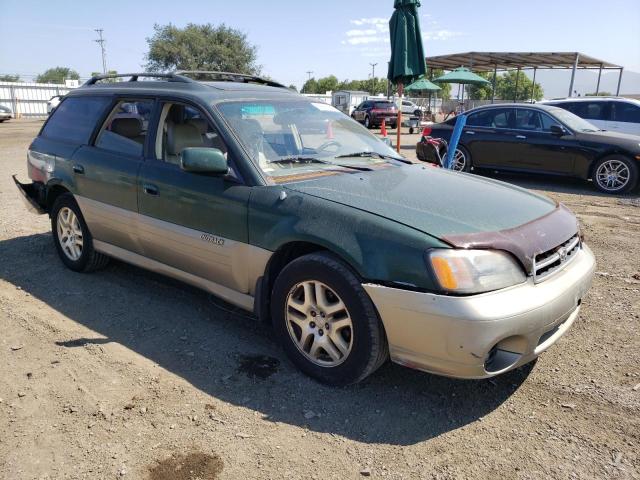 4S3BH686417624910 - 2001 SUBARU LEGACY OUTBACK LIMITED GREEN photo 4