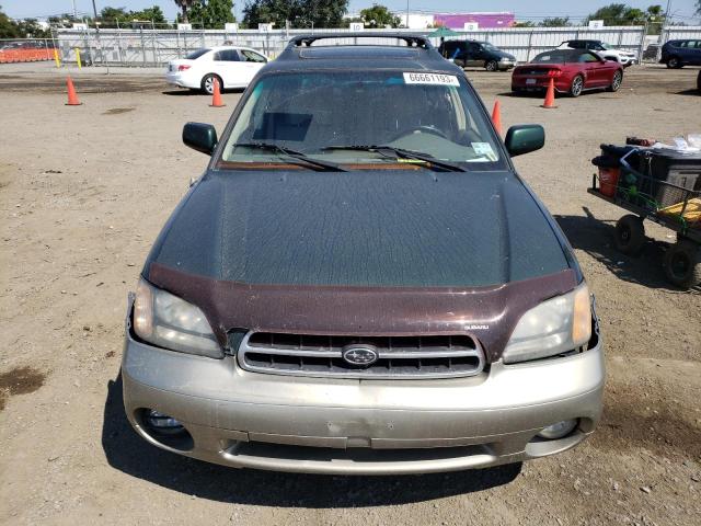 4S3BH686417624910 - 2001 SUBARU LEGACY OUTBACK LIMITED GREEN photo 5
