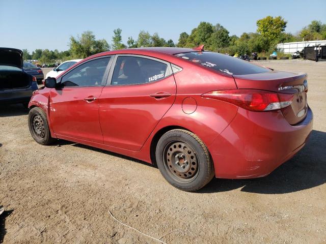 KMHDH4AE0CU281205 - 2012 HYUNDAI ELANTRA GLS RED photo 2