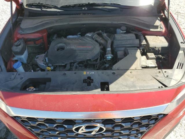 5NMS33AA3LH295107 - 2020 HYUNDAI SANTA FE SEL RED photo 12