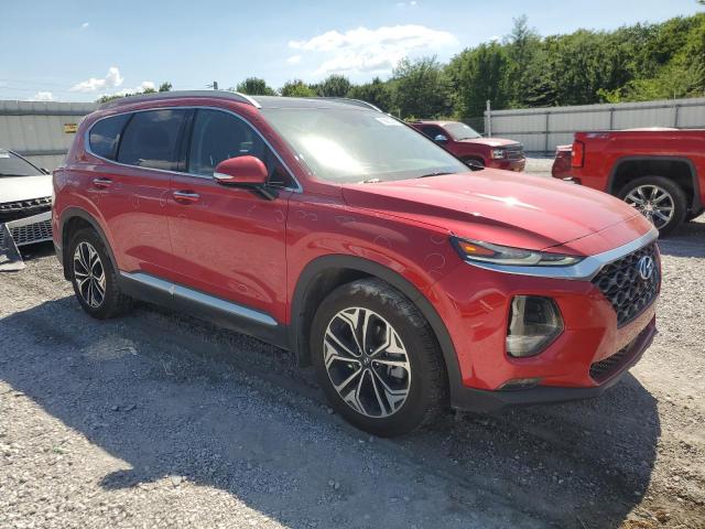 5NMS33AA3LH295107 - 2020 HYUNDAI SANTA FE SEL RED photo 4