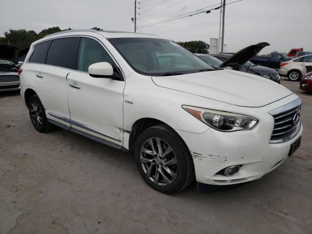 5N1CL0MM9EC516375 - 2014 INFINITI QX60 HYBRID WHITE photo 4