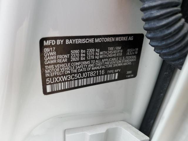 5UXXW3C50J0T82116 - 2018 BMW X4 XDRIVE28I თეთრი ფოტო 10