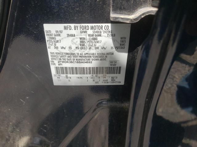 2FMDK36C18BA04692 - 2008 FORD EDGE SE BLUE photo 13