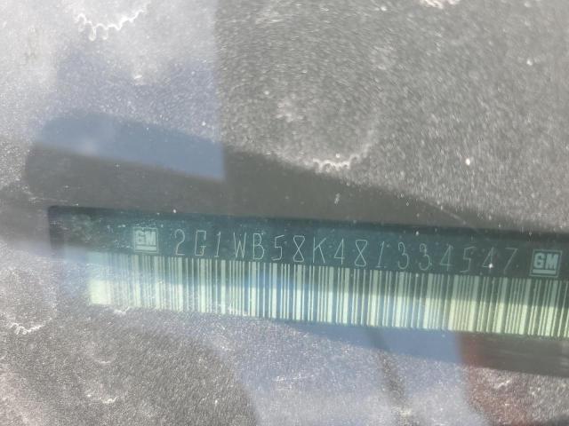 2G1WB58K481334547 - 2008 CHEVROLET IMPALA LS Сұр фото 12