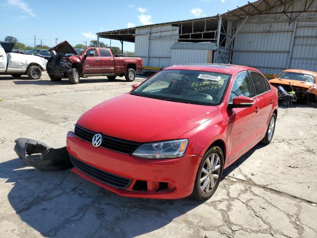 3VWDX7AJ2CM300764 - 2012 VOLKSWAGEN JETTA SE RED photo 2