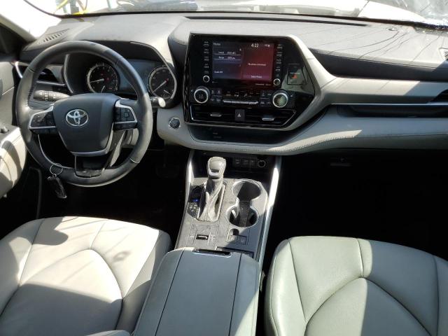 5TDGZRAH8NS540911 - 2022 TOYOTA HIGHLANDER XLE BLACK photo 8