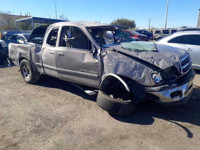 5TBRN34102S222219 - 2002 TOYOTA TUNDRA ACCESS CAB SR5 GRAY photo 4