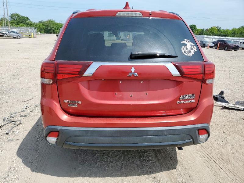 JA4AD3A34JZ026210 - 2018 MITSUBISHI OUTLANDER SE წითელი ფოტო 6