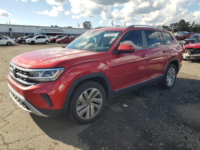 1V2BR2CA7MC532654 - 2021 VOLKSWAGEN ATLAS SEL RED photo 1