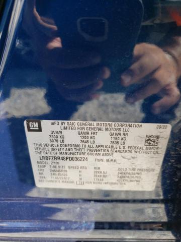 LRBFZRR48PD036224 - 2023 BUICK ENVISION AVENIR BLUE photo 13