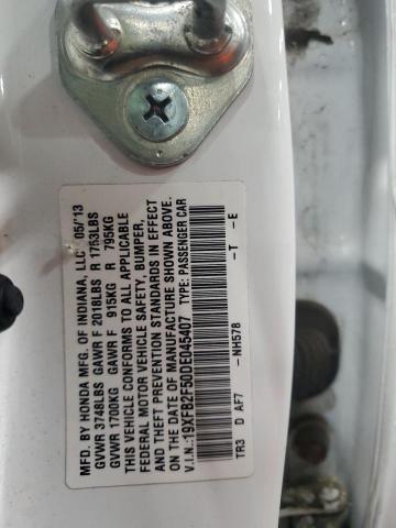 19XFB2F50DE045407 - 2013 HONDA CIVIC LX Blanco foto 12