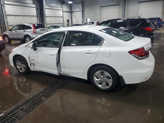 19XFB2F50DE045407 - 2013 HONDA CIVIC LX Blanco foto 2