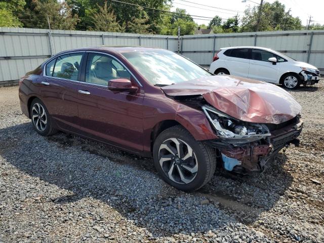 1HGCR2F84GA169472 - 2016 HONDA ACCORD EXL MAROON photo 4