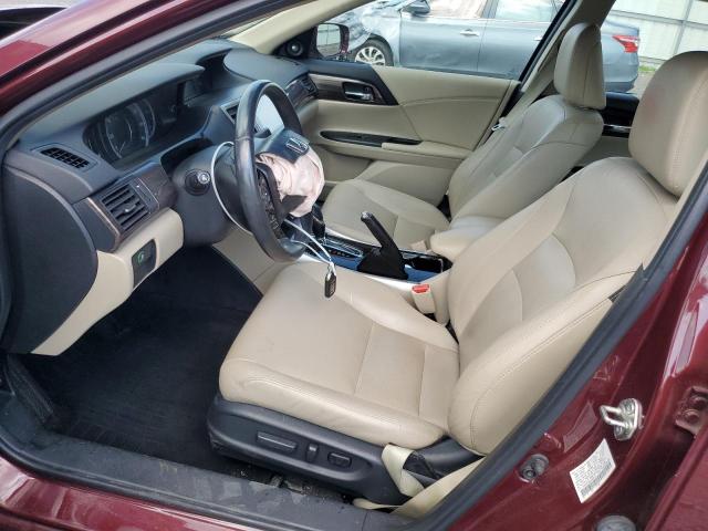1HGCR2F84GA169472 - 2016 HONDA ACCORD EXL MAROON photo 7