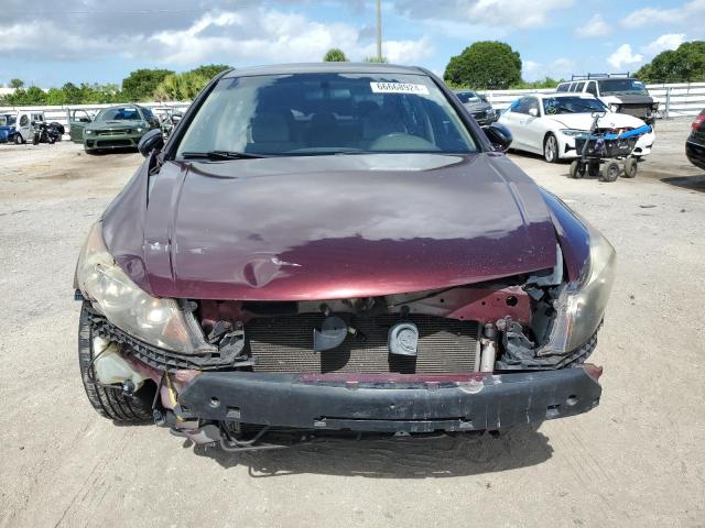 1HGCP2F35AA065557 - 2010 HONDA ACCORD LX MAROON photo 5