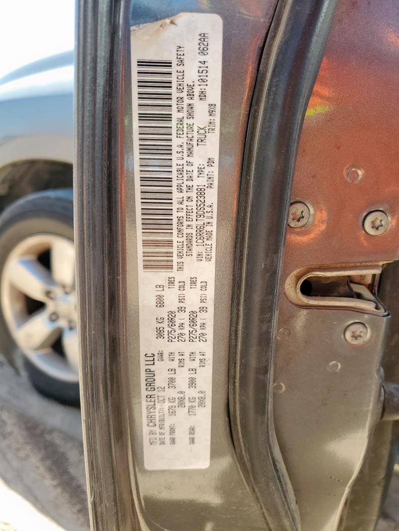 1C6RR6LT9DS523881 - 2013 RAM 1500 SLT Boz foto 12