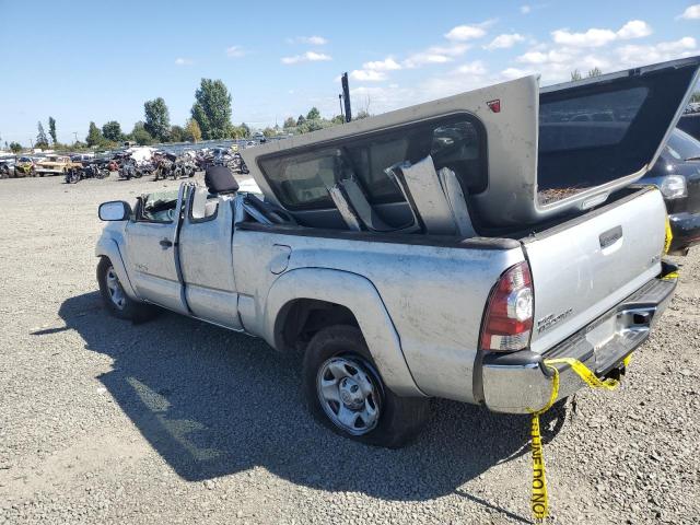 5TEUX4EN7AZ745774 - 2010 TOYOTA TACOMA ACCESS CAB ვერცხლისფერი ფოტო 2