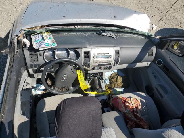 5TEUX4EN7AZ745774 - 2010 TOYOTA TACOMA ACCESS CAB ვერცხლისფერი ფოტო 8