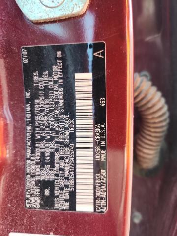 5TBBT54177S455749 - 2007 TOYOTA TUNDRA DOUBLE CAB SR5 MAROON photo 12