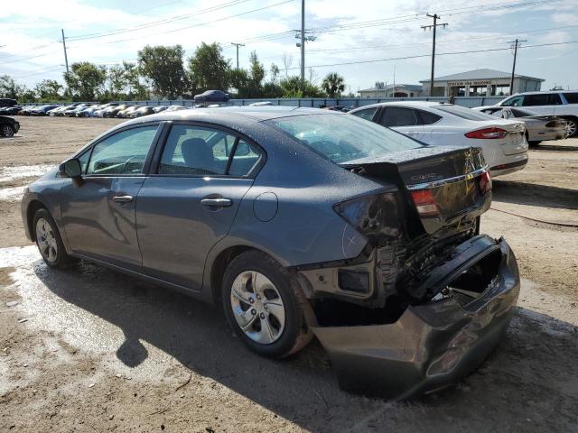 19XFB2F54DE251586 - 2013 HONDA CIVIC LX GRAY photo 2