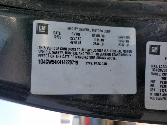 1G4CW54K414220719 - 2001 BUICK PARK AVENU GREEN photo 12