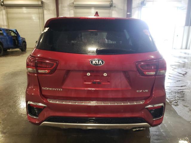 5XYPHDA57KG537258 - 2019 KIA SORENTO EX MAROON photo 6