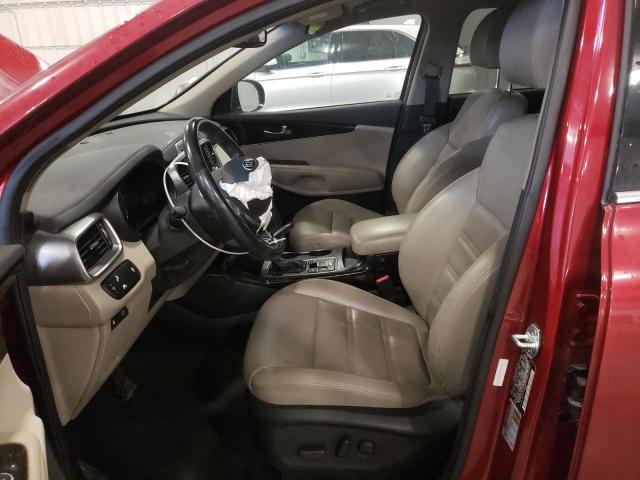 5XYPHDA57KG537258 - 2019 KIA SORENTO EX MAROON photo 7