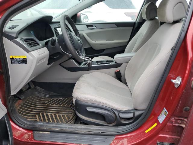 5NPE24AF5GH329106 - 2016 HYUNDAI SONATA SE RED photo 7