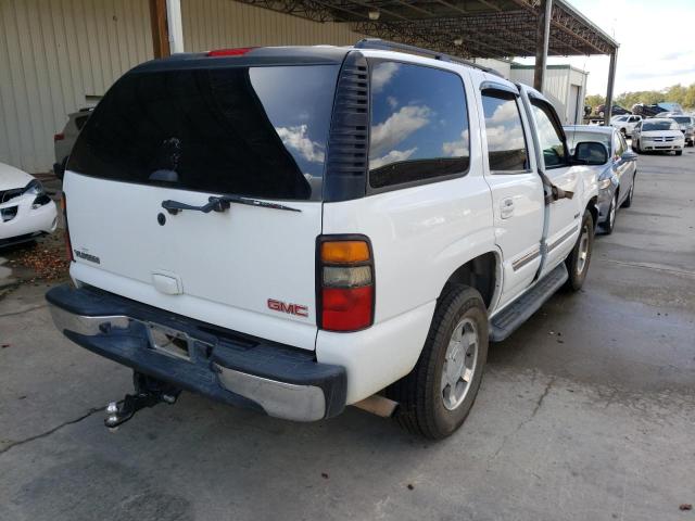 1GKEC13T95J238363 - 2005 GMC YUKON WHITE photo 4