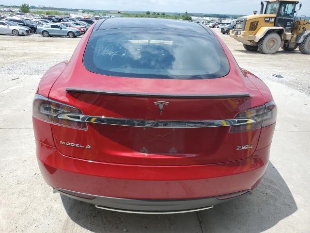 5YJSA1E45FF111824 - 2015 TESLA MODEL S Կարմիր լուսանկար 6